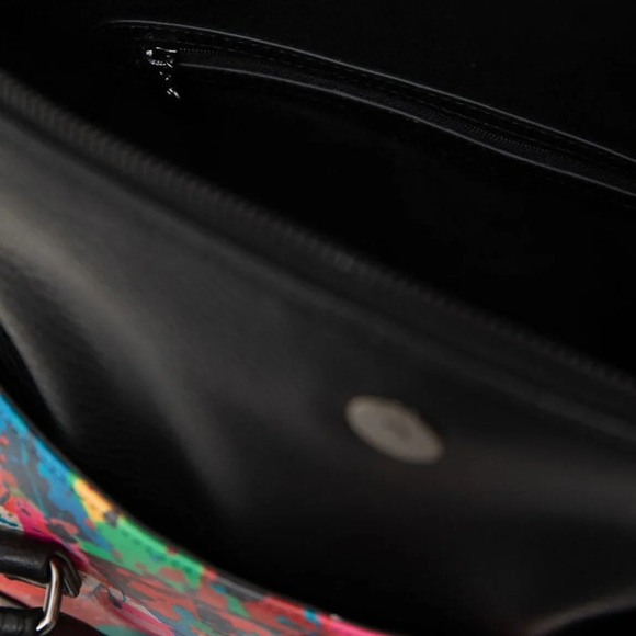 Desigual Briefcase Bag Strips Logo - Picture 5 of 5